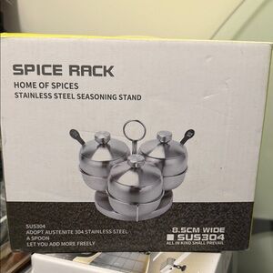 Stainless Steel Spice Rack Set